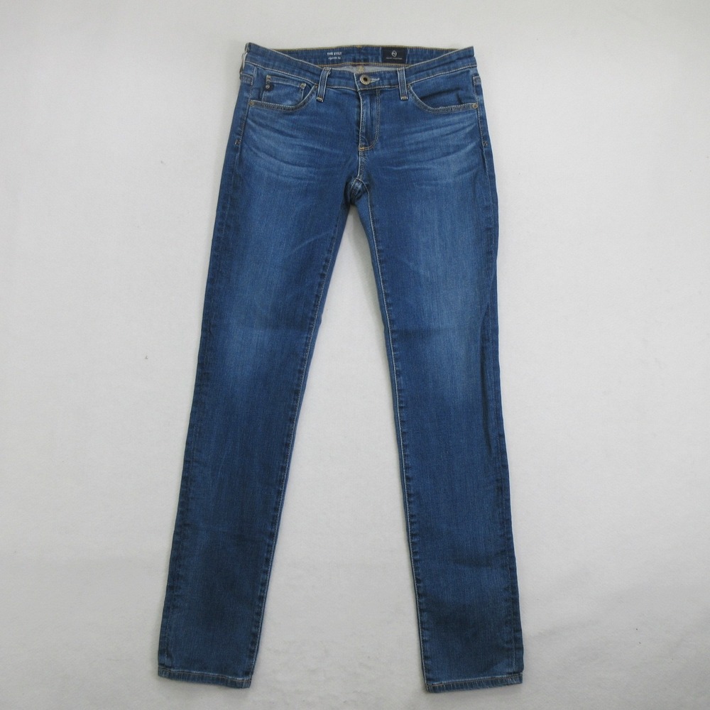 AG Adriano Goldschmied Women Jeans Size 26 The Stilt Straight Cigarette Blue